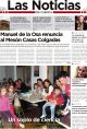 Portada de Las Noticias 14 de Noviembre de 2014